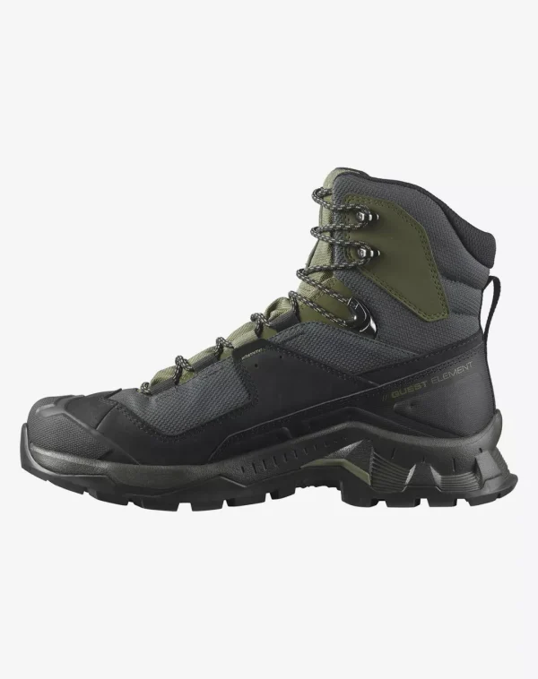 נעלי Quest Element Gtx – Salomon-L414571 – black-deep-lichen-green-olive-night – 6