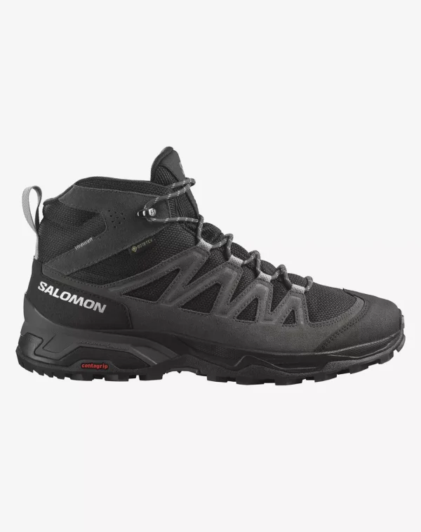 נעלי X Ward Leather Mid – Salomon-L471817 – phantom-black-magnet – 1