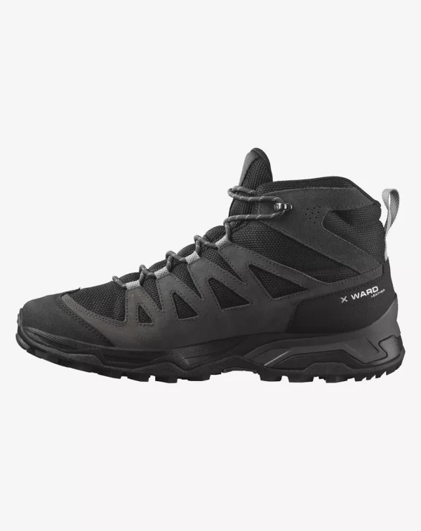 נעלי X Ward Leather Mid – Salomon-L471817 – phantom-black-magnet – 4