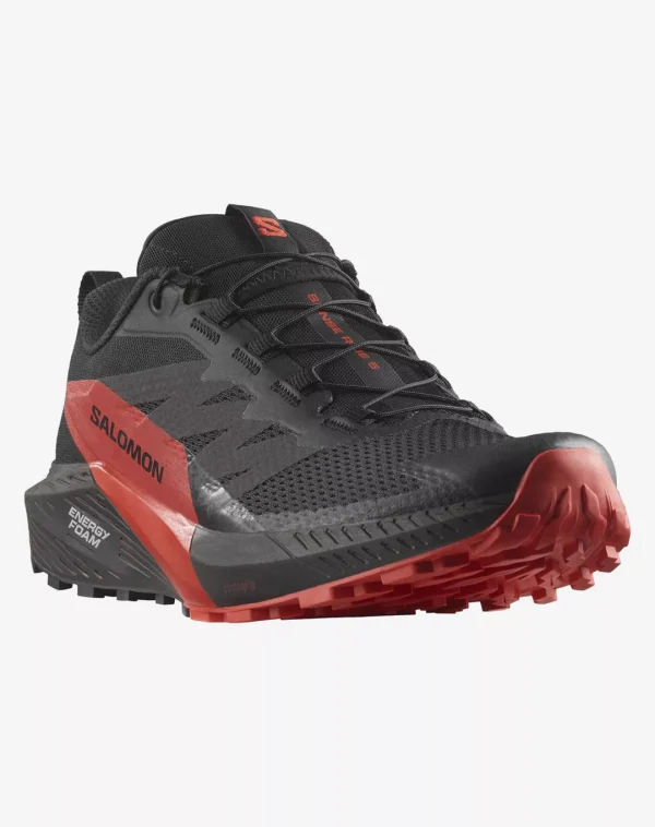 נעלי Sense Ride 5 – Salomon-L472143 – black-fiery-red-black – 1