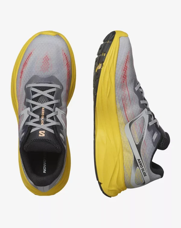 נעלי Aero Glide – Salomon-L472798 – ghost-gray-lemon-black – 5