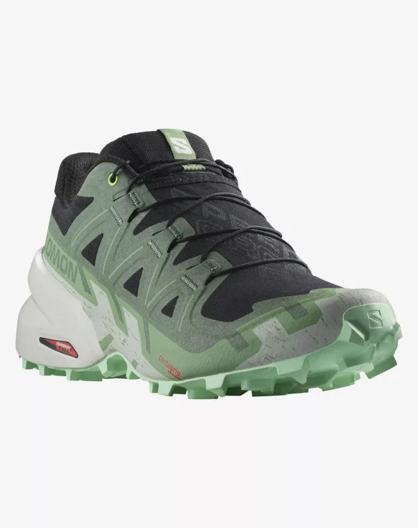 נעלי Speedcross 6 – Salomon-L473013 – black-laurel-wreath-green-ash – 1