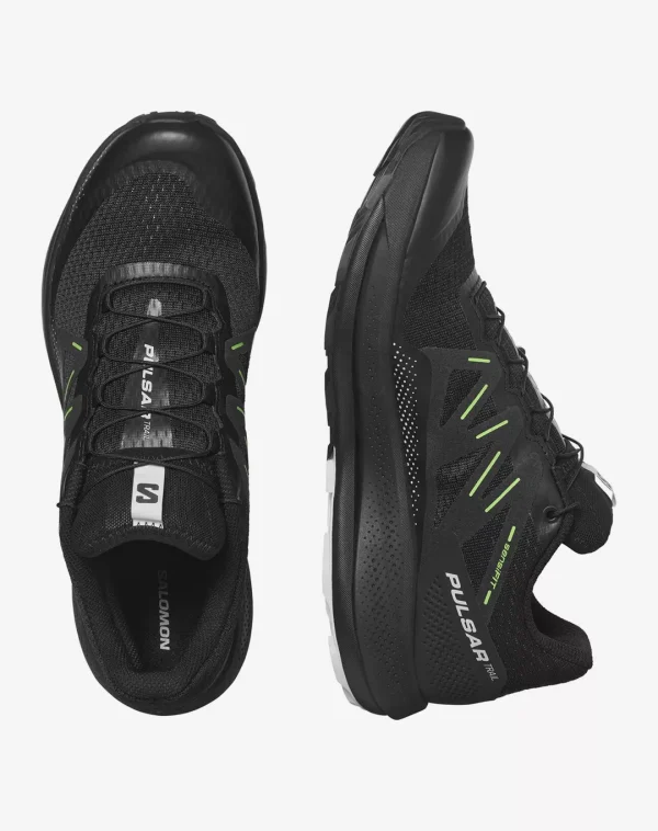 נעלי Pulsar Trail – Salomon-L473852 – black-black-green-gecko – 5