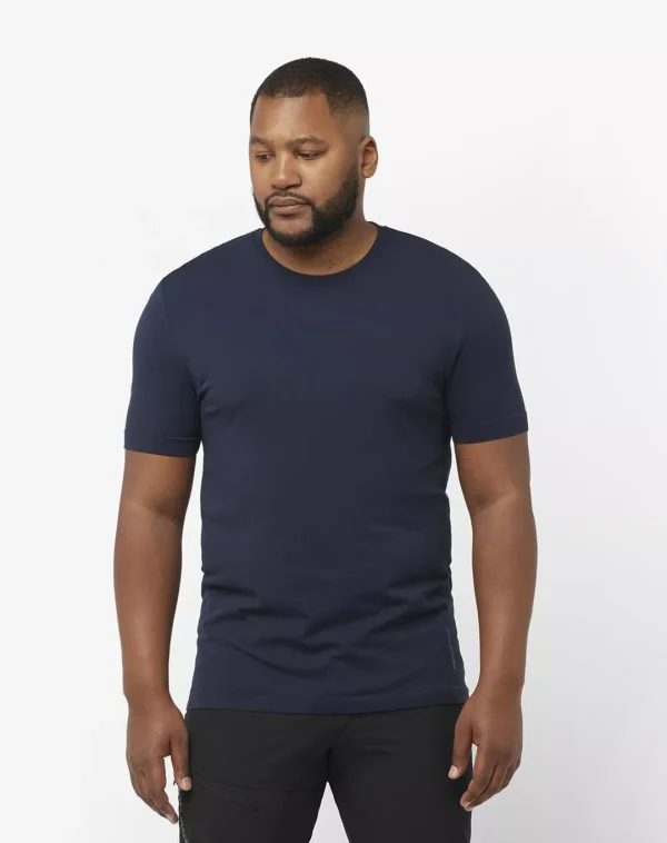 חולצה Essential Seamless – Salomon-LC203650 – navy-iris-night-sky – 1