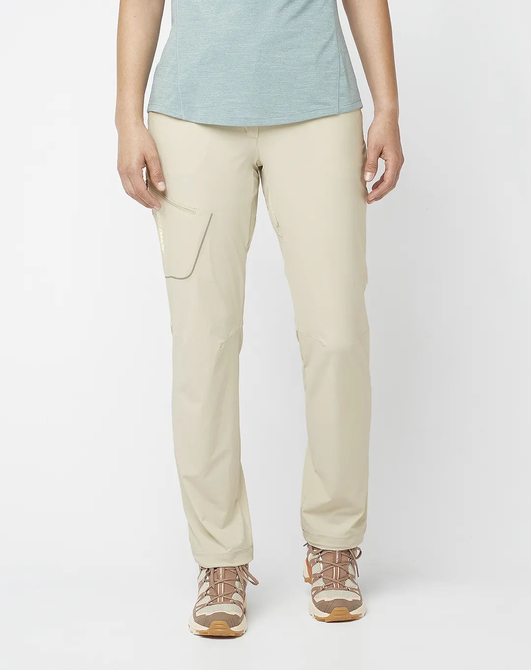 מכנסי טיולים לנשים Wayfarer – SALOMON-LC2214500 – rainy-day – 1