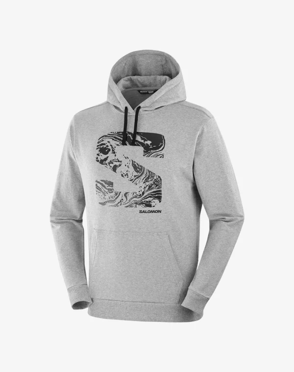 קפוצ'ון Sal Logo Perf – Salomon-LC223080 – heather-grey – 3