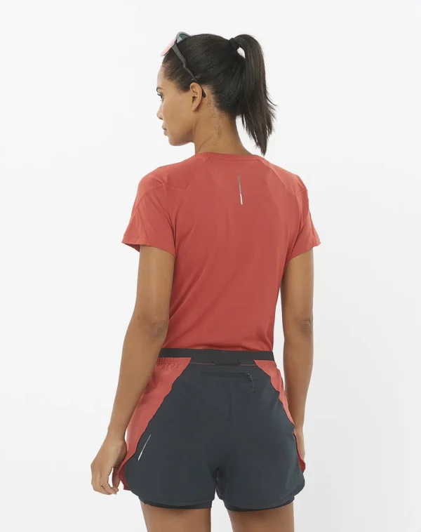חולצת נשים Cross Run – SALOMON-LC2265900 – tandoori-spice – 4
