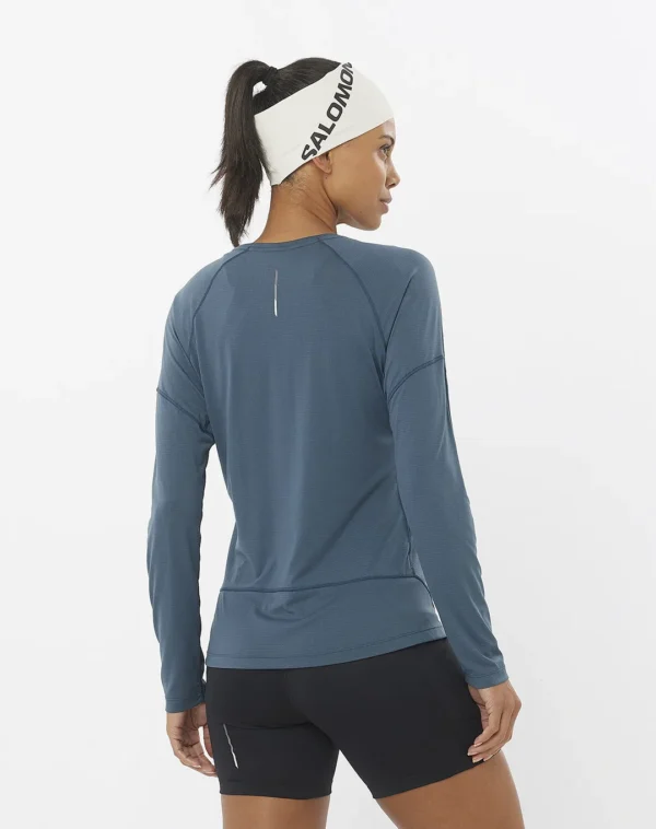 חולצת נשים Cross Run Tee LS – SALOMON-LC2270500 – midnight-navy – 3
