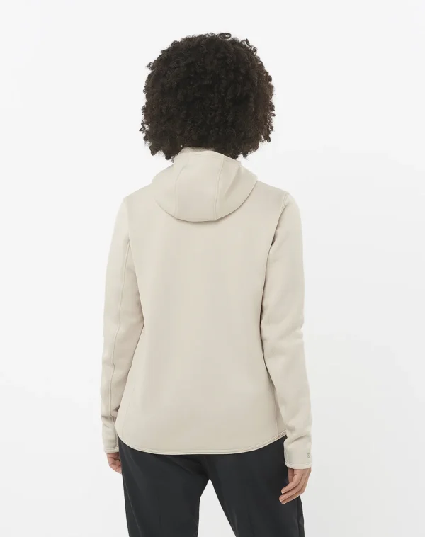 עליונית נשים פליז Sntial Midfleece Fz – SALOMON-LC2326600 – rainy-day – 3