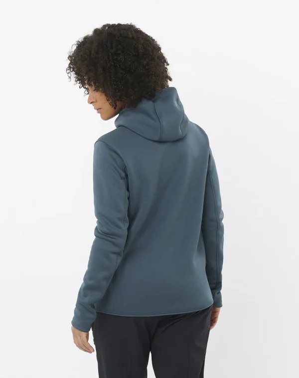 עליונית נשים פליז Sntial Midfleece Fz – SALOMON-LC2326700 – midnght-navy – 2
