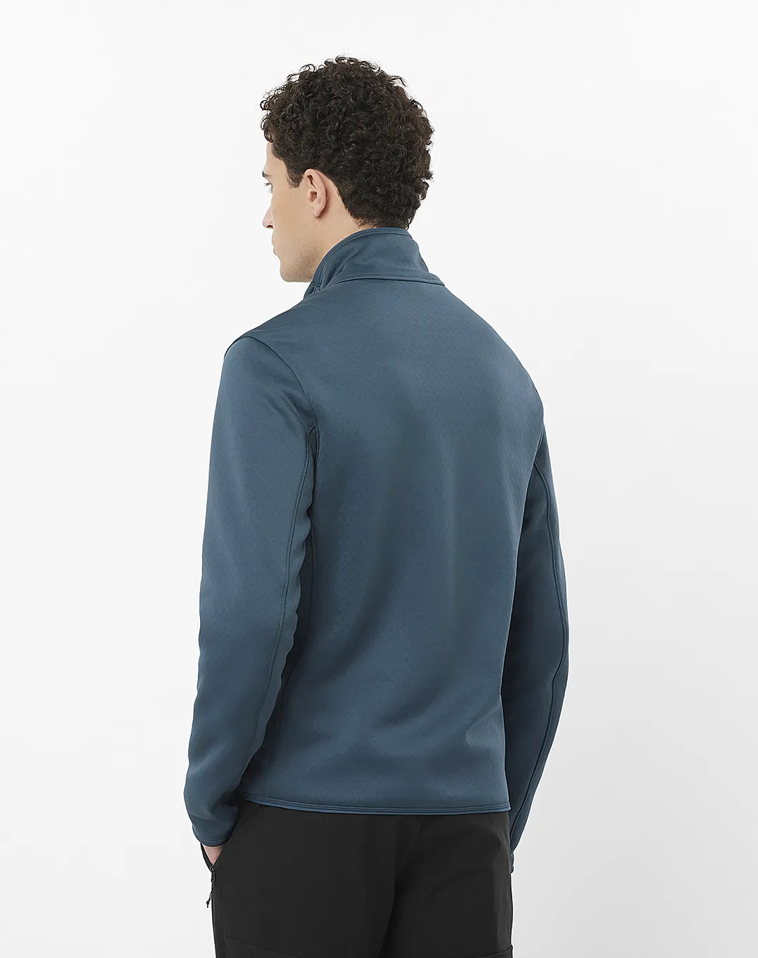 עליונית פליז Sntial Midfleece Fz – SALOMON-LC2329000 – midnght-navy – 3