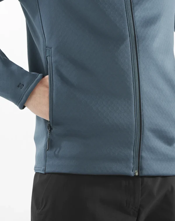 עליונית פליז Sntial Midfleece Fz – SALOMON-LC2329000 – midnght-navy – 4