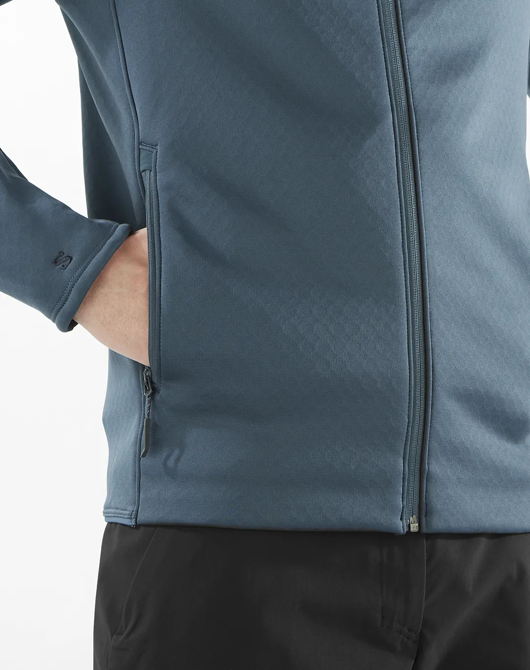 עליונית פליז Sntial Midfleece Fz – SALOMON-LC2329000 – midnght-navy – 4