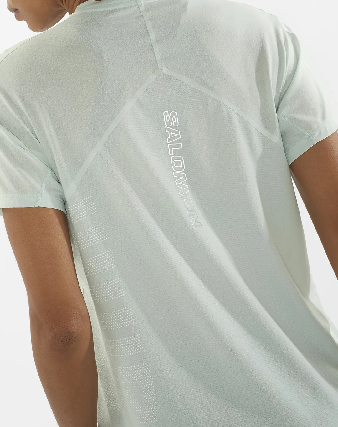 חולצת נשים Sense Aero Ss Tee Gfx – SALOMON-LC2337600 – misty-blue-white – 4