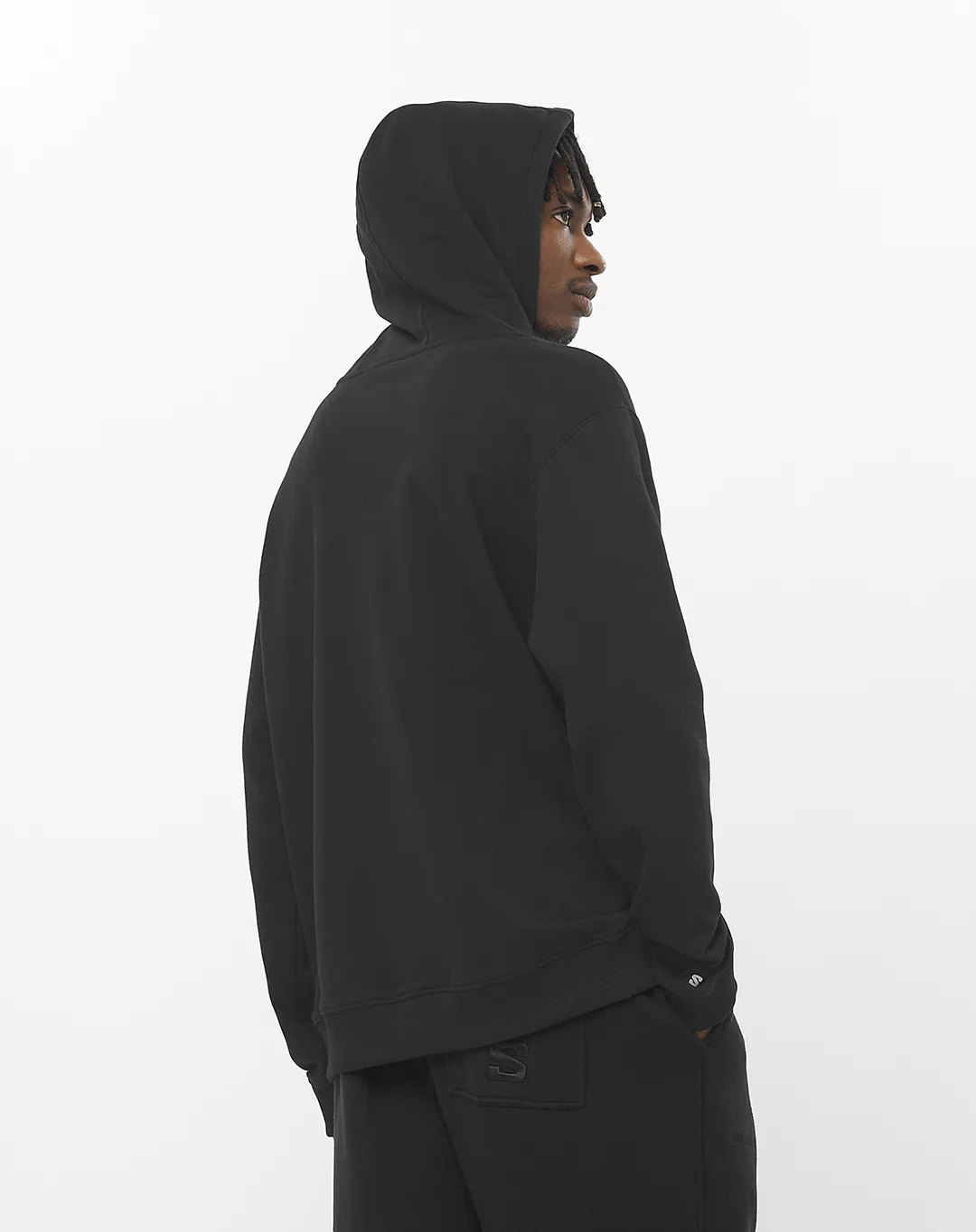 סווטשרט Sal Logo Perf Hoody – SALOMON-LC2360300 – deep-black – 2