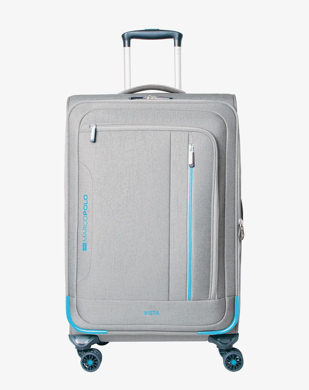 'מזוודת טרולי 20 Vista – MARCO POLO-51035-33 – אפור-מלאנג – 1