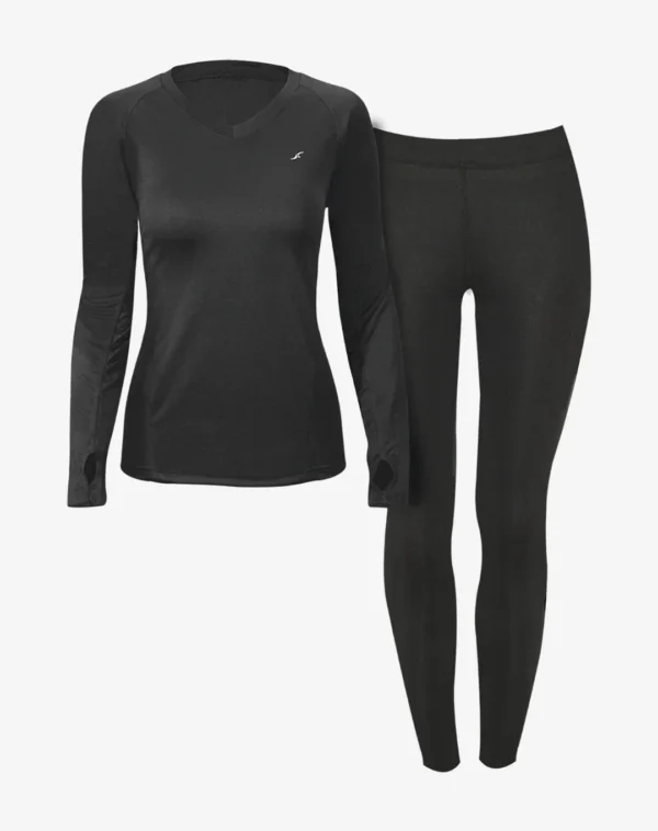 סט חולצה ומכנסי נשים Thermodry