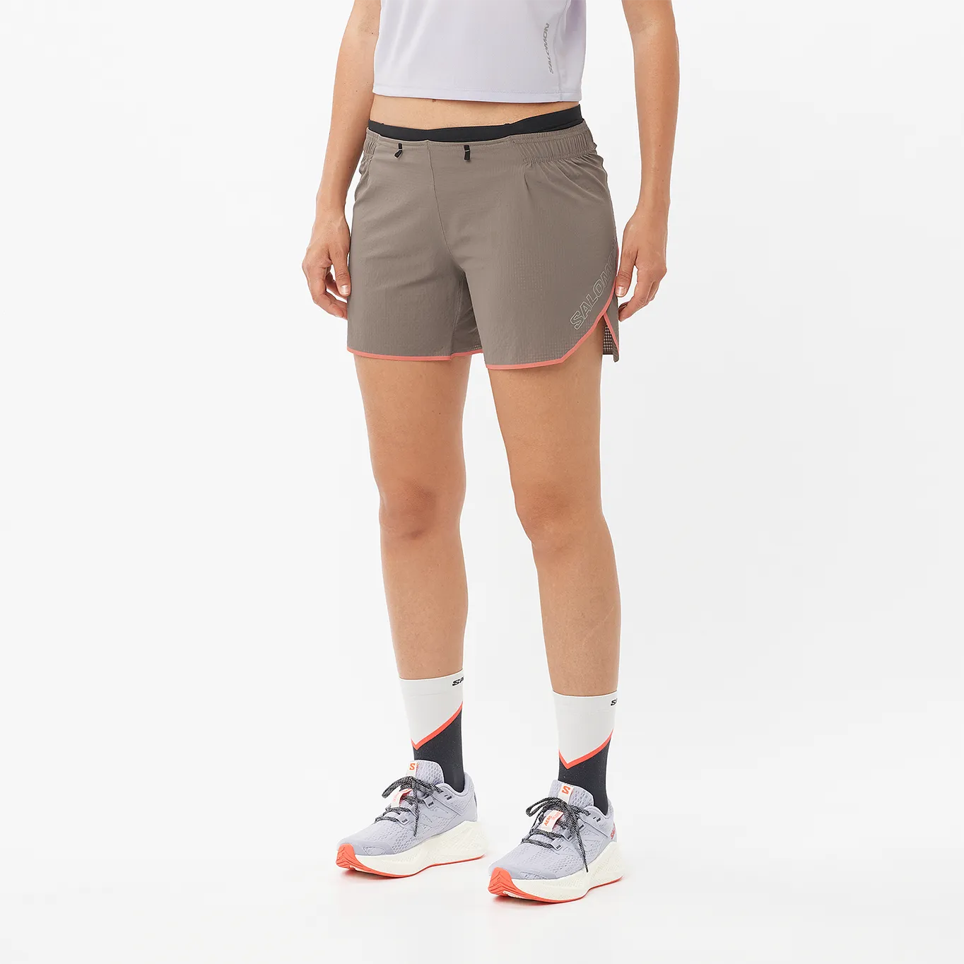 מכנסי נשים קצרים Sense Aero 5" – SALOMON-LC2437700 – neon-flame – 1