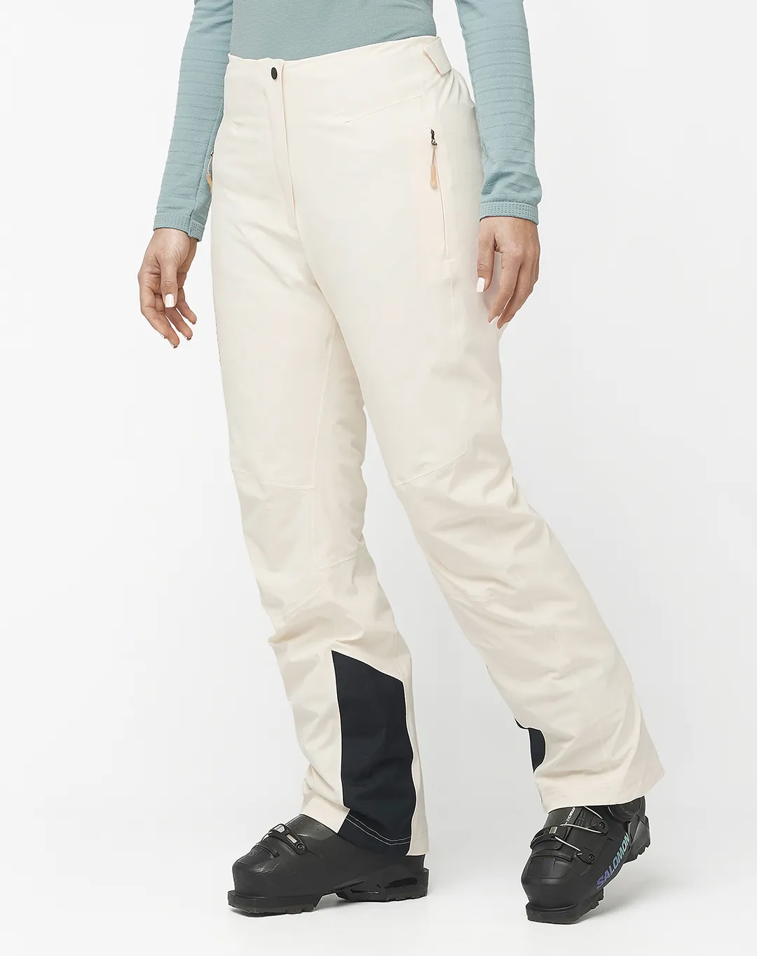 S/Max Warm Pant מכנסי נשים – Salomon-LC215040 – vanilla-ice – 1