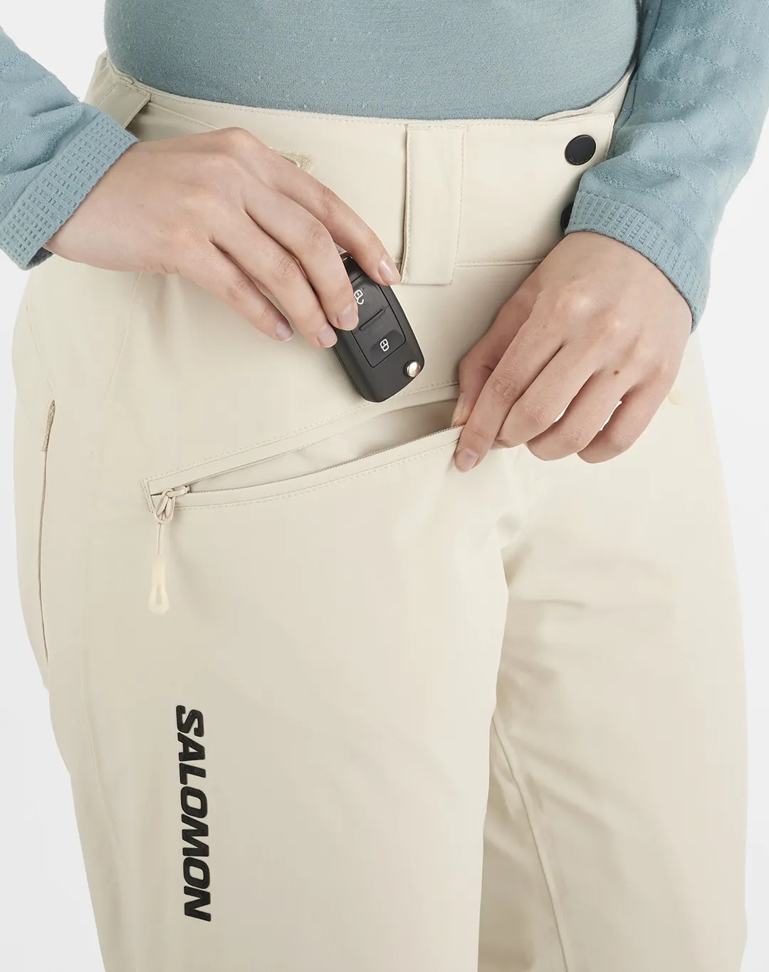 Edge מכנסי נשים – Salomon-LC215070 – almond-milk – 3