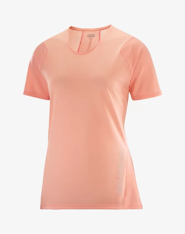 חולצת נשים Sense Aero SS – Salomon-LC215340 – peach-amber – 3
