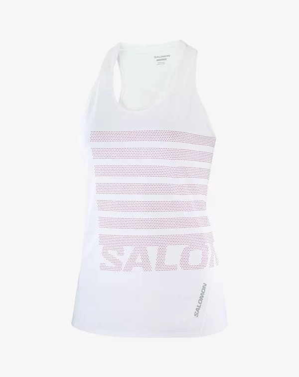 גופיית Sense Aero Singlet GFX – Salomon-LC218830 – white-beetroot – 2