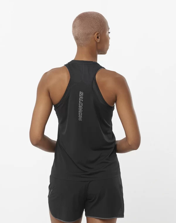 גופיית נשים Sense Aero Singlet – Salomon-LC219040 – deep-black – 1