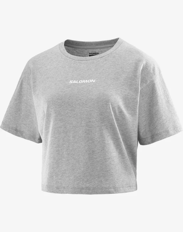 חולצת נשים Logo Twist – Salomon-LC221790 – heather-grey – 2