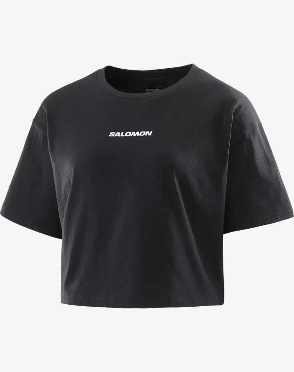 חולצת נשים Logo Twist – Salomon-LC221810 – deep-black – 2
